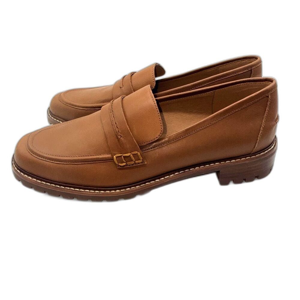 Madewell The Corinne Lug Sole Loafer - Tan 10 - Picture 7 of 11